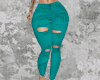 Ripped Jeans Teal