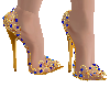 Gold & Sapphire Shoes