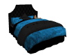 blue velvet bed