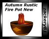 Autumn Rustic Fire Pot