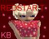 Red star baby tee