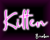 Kitten Neon Sign Pink