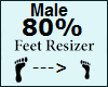 ♕ 80% Feet Resize