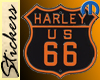 Harley route 66 sign