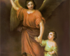 Angel teaching a child