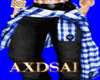 `A' OVER PANTS BLUE