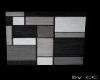 Grey White Black Rug