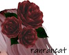 +head dress rose red L