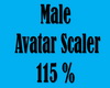 Male Avatar Scaler 115%