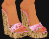 (ML) Pink Wedge Shoes