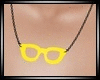 {D} Yellow Glasses Neck.