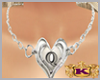 Q Necklace Silver Heart
