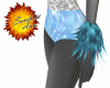 blue fur cuffs