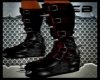 CB BLACK-RED SPIKE BOOTS
