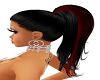 PONYTAIL BLK / RED