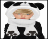 KIDS PANDA HAT&SCARF