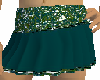 sea green pleated skirt