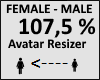Avatar scaler 107,5%