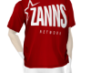 Mens Zanns Network Red T