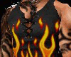 Flame muscle tank top
