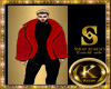 red fur winter coat