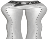 Ella White Leather Pants