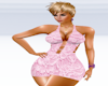 Pink Lace Mini Dress