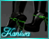 Neon Skull Heel Green