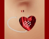valentine belly piercing