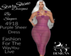 4918 Purple Sheer Dress
