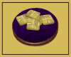 Round Bed Purple Gold