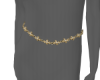 gold ch belly chain