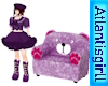 Purple Bear Chair