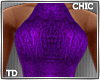 Sleek Purple Dress CHIC