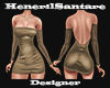 HS-Beige Leather Dress