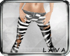ripped zebra leggings