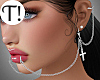 T! Silver Lip Chain
