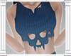 PM// Blue Skull Top