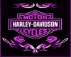 Harley Chick purple head