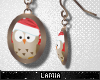 L: Festive Owl Earring M