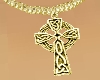 Golden celtic cross