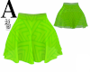 Green Patterned Skirt
