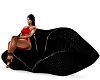 Sofa labios negro
