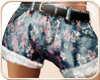 !NC Denim Flower Shorts