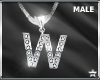 SF| Letter "W" Necklace